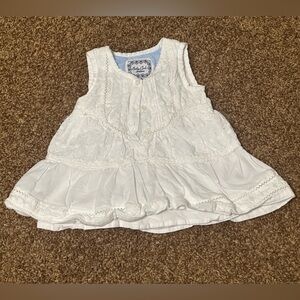 Mayoral White Eyelet Dress size 6m